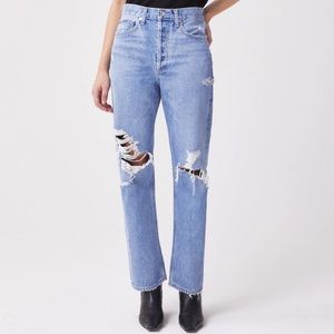 AGOLDE 90s Mid Rise Loose Fit Jeans in Fall Out